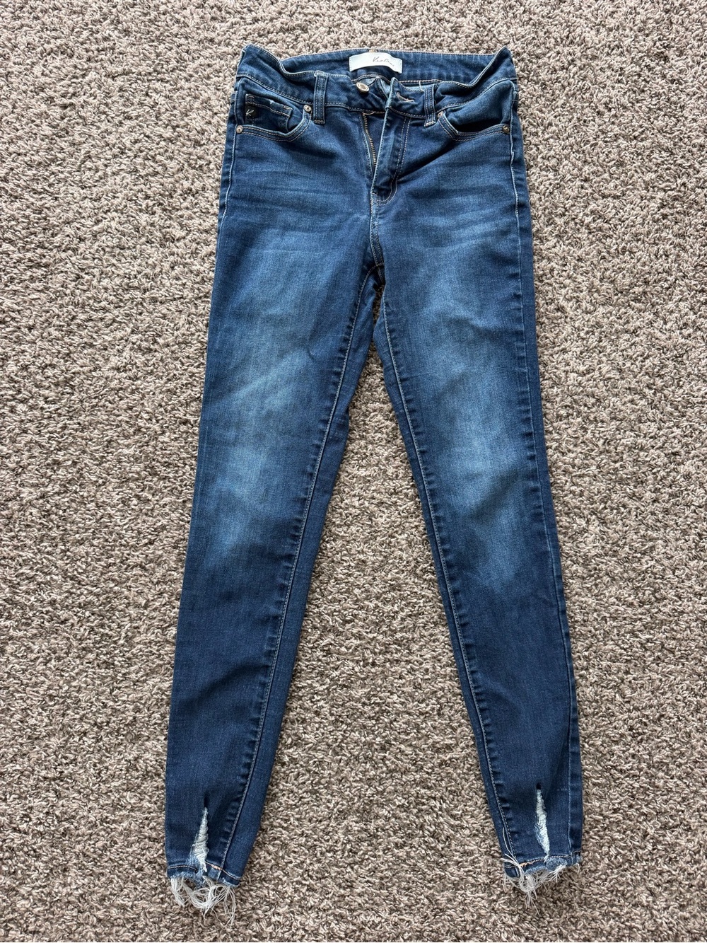 Classic Dark Blue High Rise Skinny Jeans